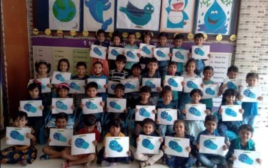 Little Champs Nursery and Play group preschool building in Thergaon, Pune