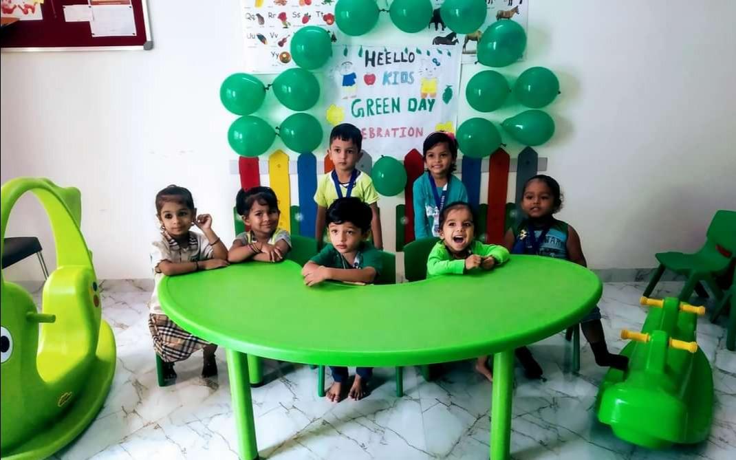 Hello Kids - Nanhi Duniya preschool building in Karvan Road Por, Vadodara