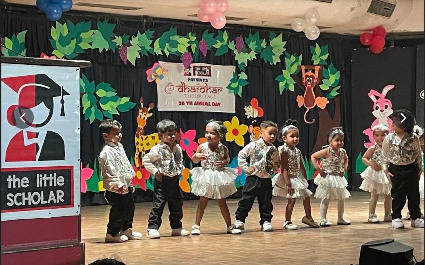 The Little Scholar Noida preschool building in Naveen Nagar, Noida