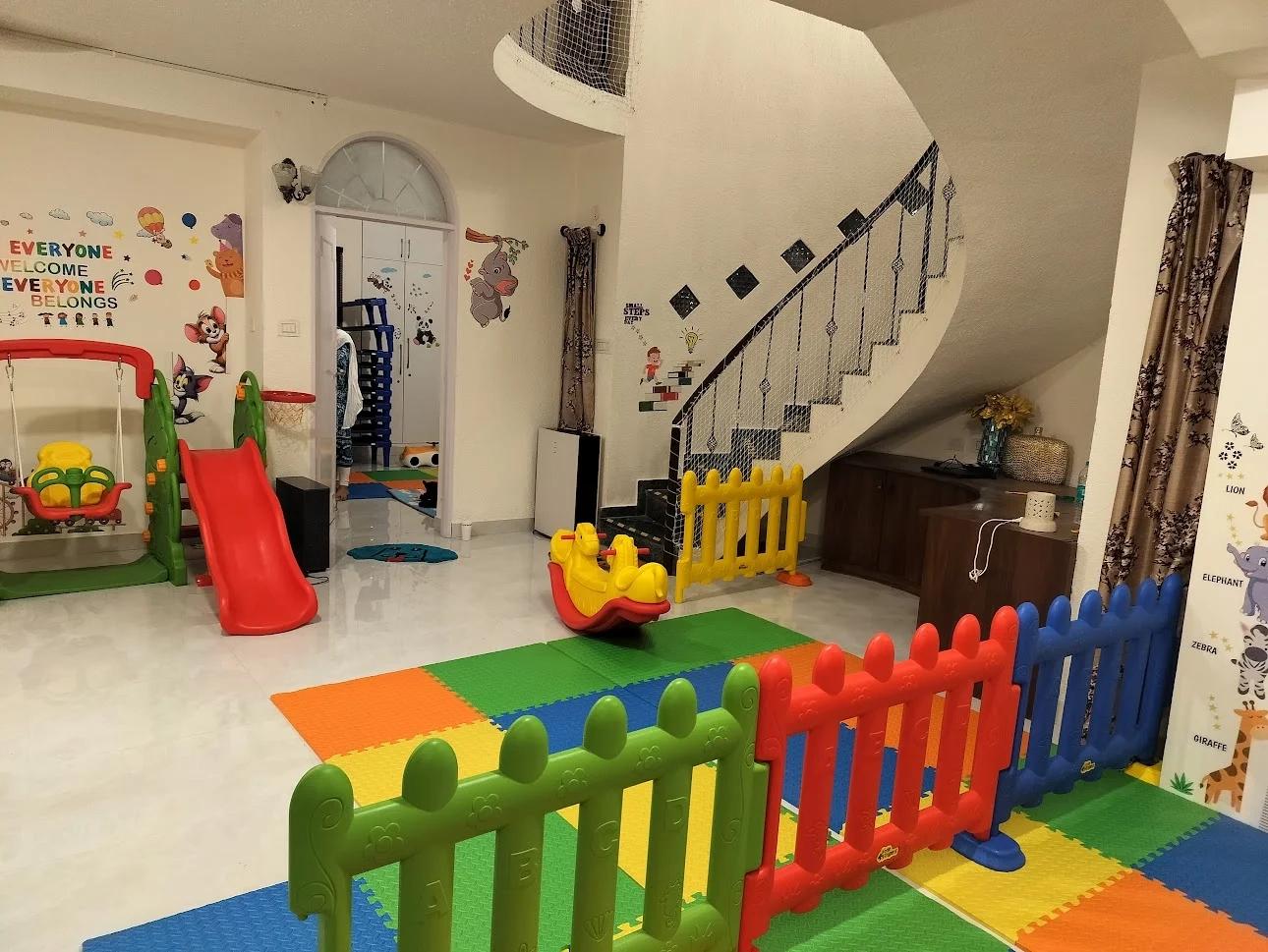 Sprouting Brilliance Internatinal Preschool And Premium Daycare preschool building in Domlur 1st Stage, Bengaluru