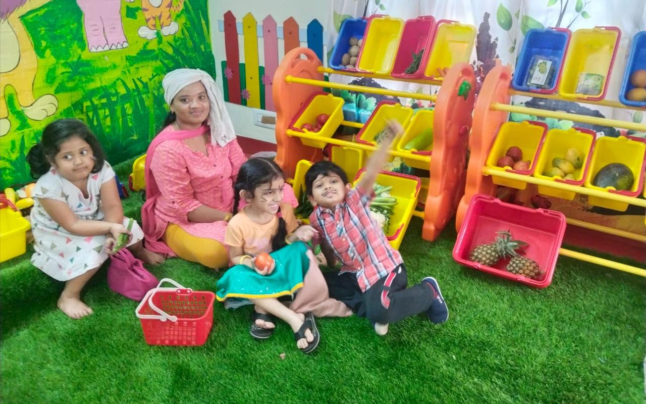 Bright Kid Montessori Kasturinagar preschool building in Kasturi Nagar, Bengaluru