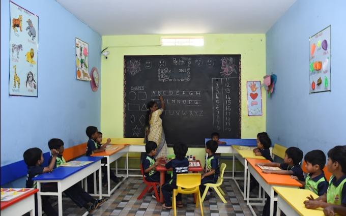 Juniors Galaxy International Preschool preschool building in Chandapura, Bengaluru
