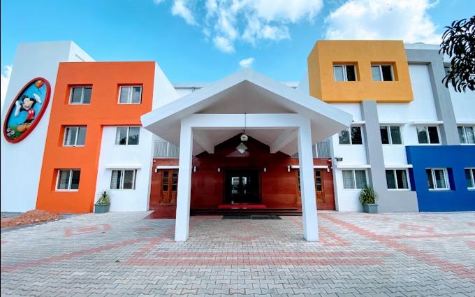 Glow Montessori Centre preschool building in Hebbagodi, Bengaluru