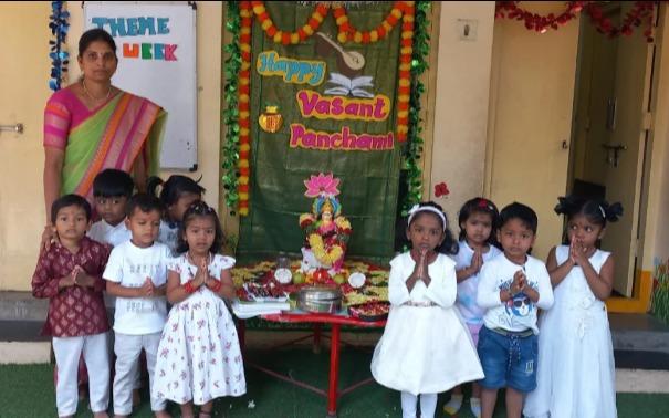 Sree Veda Ramanthapur preschool building in Ramanthapur, Hyderabad