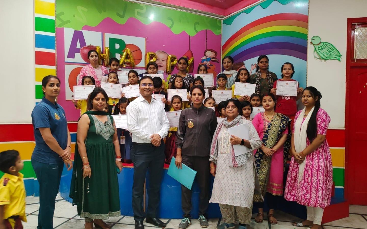 Roxfield Public School preschool building in Bawana, Delhi