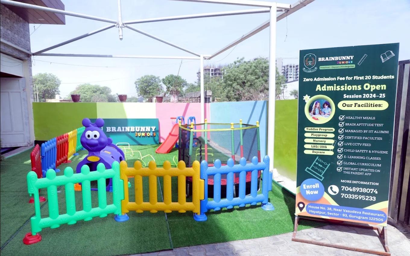 Brainbunny Juniors preschool building in Sector 93, Gurugram