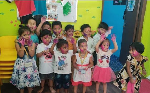 Rainbow StarKidz Ramkoti preschool building in Ramkote, Hyderabad