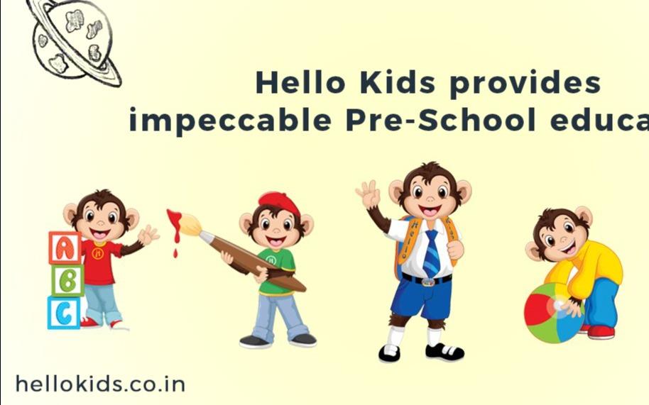 Hello Kids - Grow Up preschool building in Gaddige Mutt Road, Channagiri