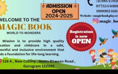 Magic Book Play School preschool building in Sector 7, Gurugram