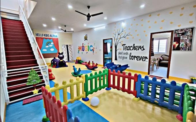 Hello Kids Alpha preschool building in Rk Hegde Nagar, Bengaluru