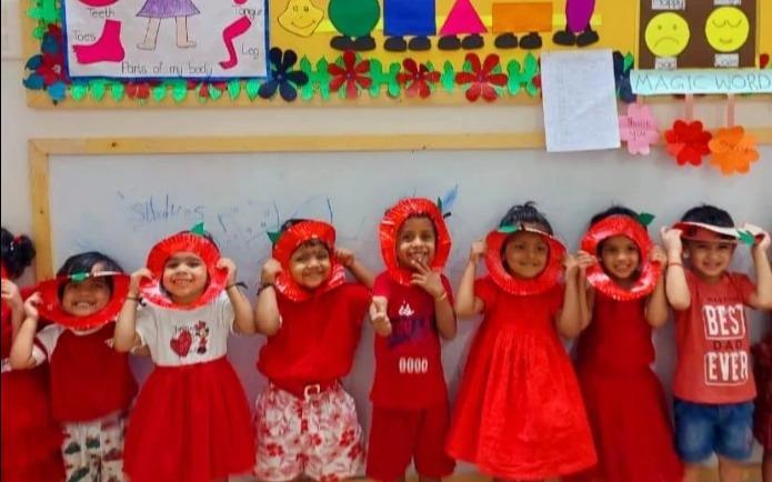Beginners World Khajaguda preschool building in Gota Bridge, Ahmedabad