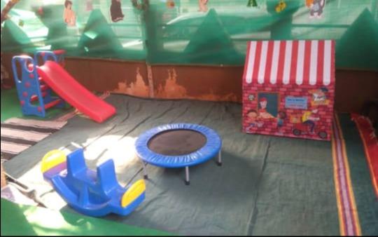 The Red Apple Pre School preschool building in Kothrud, Pune