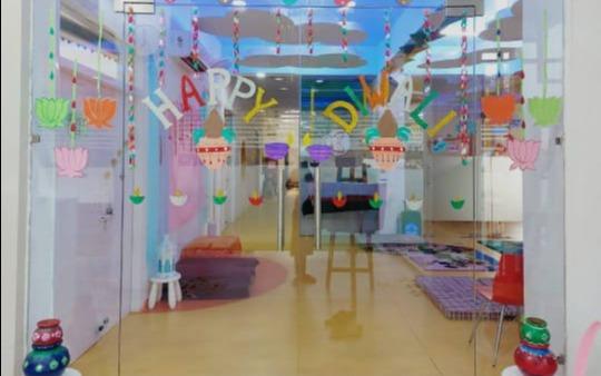 Red Butterfly Play School & Day Care preschool building in Sector 89, Gurugram