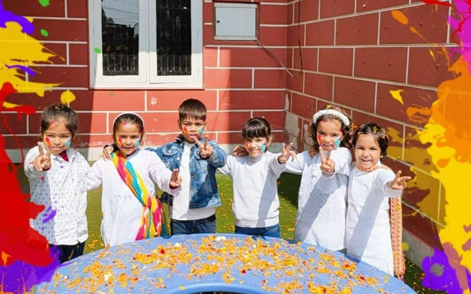 Jelly Baby Playschool preschool building in Charmwood Village, Faridabad