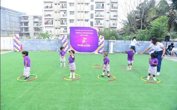 Kangaroo Kids Kodathi preschool building in Kodathi, Bengaluru