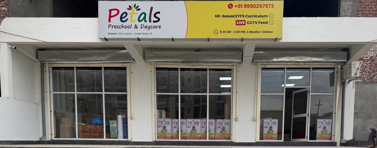 Petals Preschool Sector 1 Greater Noida preschool building in Sector 1, Greater Noida