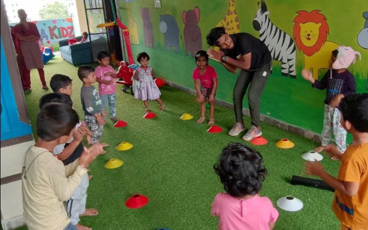 Sloka Kidz Boduppal preschool building in Boduppal, Hyderabad