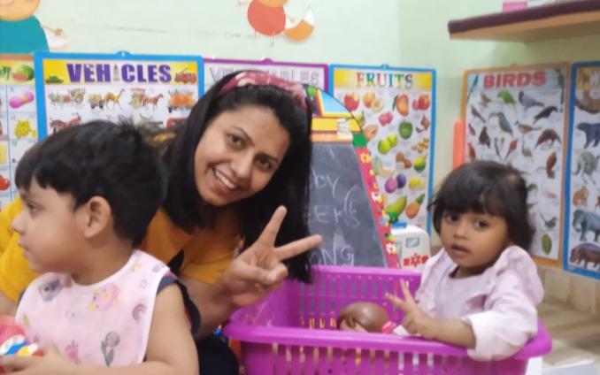 Sproutz Home Kalkaji preschool building in Kalkaji, New Delhi