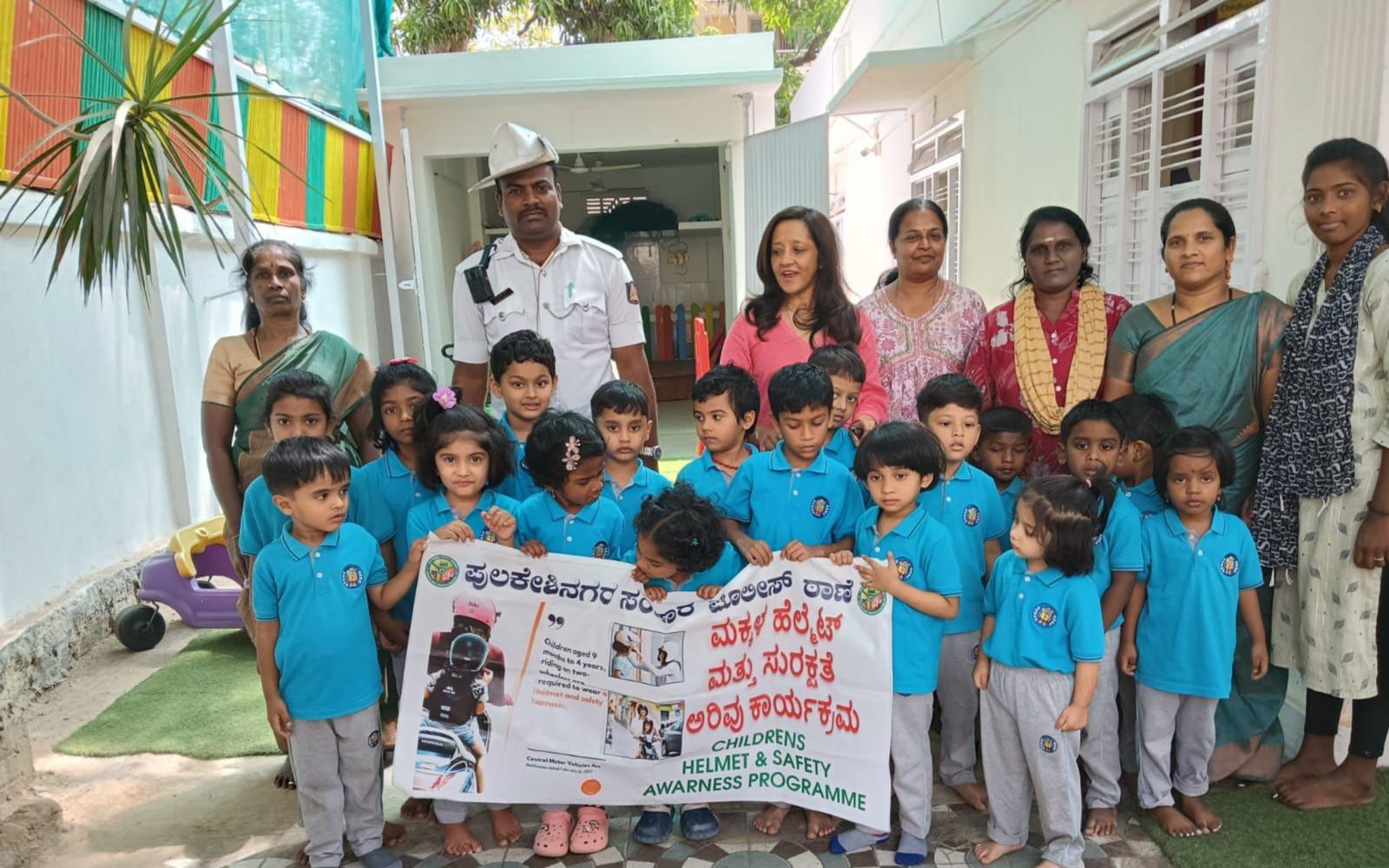 Podar Jumbo Kids Frazertown preschool building in Frazer Town, Bengaluru
