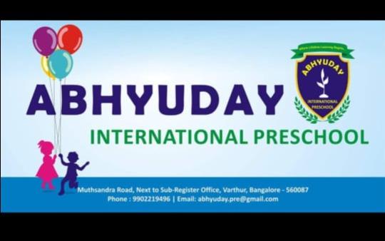 Abhyuday International Preschool preschool building in Varthur, Bengaluru