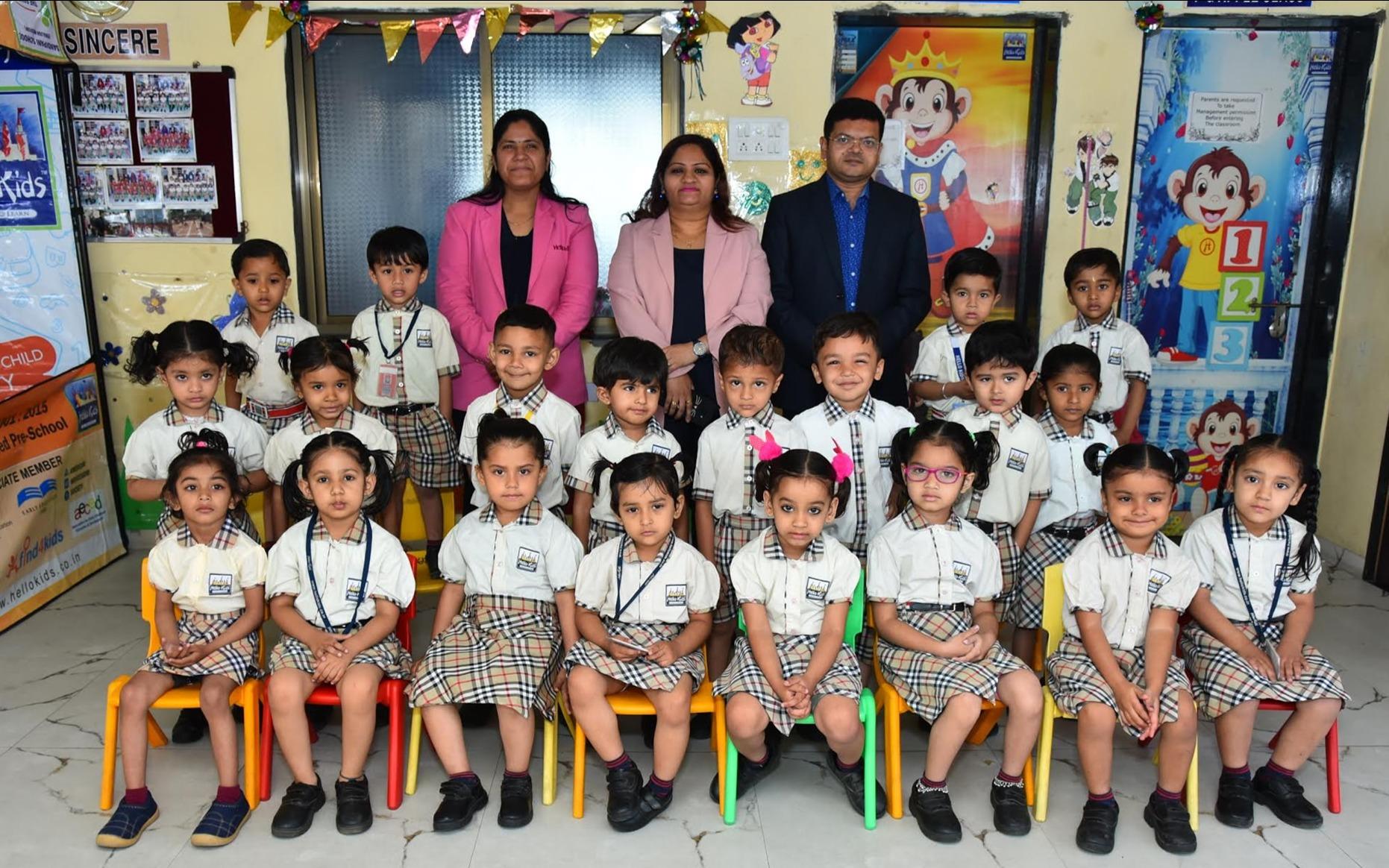 Hello Kids - Multinational preschool building in Kanelav Lake, Godhra