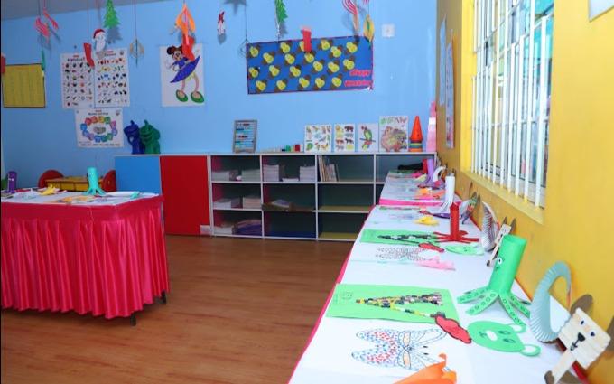 Maple School preschool building in Seegehalli, Bengaluru