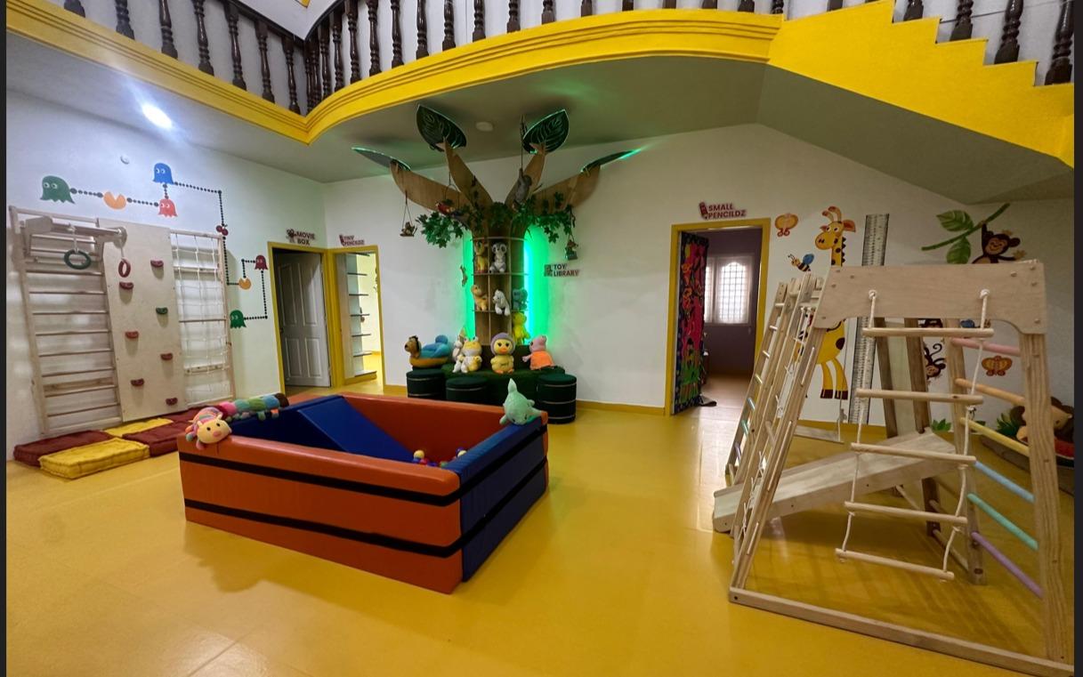 Pencildz International Valasaravakkam preschool building in Valasaravakkam, Chennai