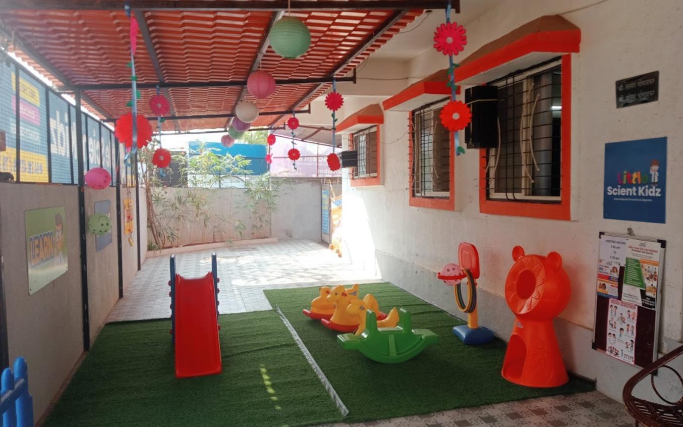 Little Scient Kidz International preschool building in Pimpri Chinchwad, Pune