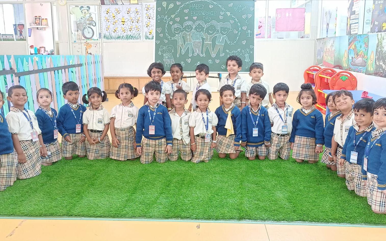 Hello Kids preschool building in Kodigehalli, Bengaluru