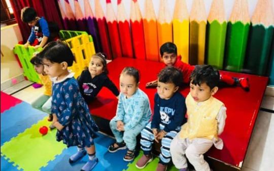 care in castle preschool building in Dwarka, New Delhi