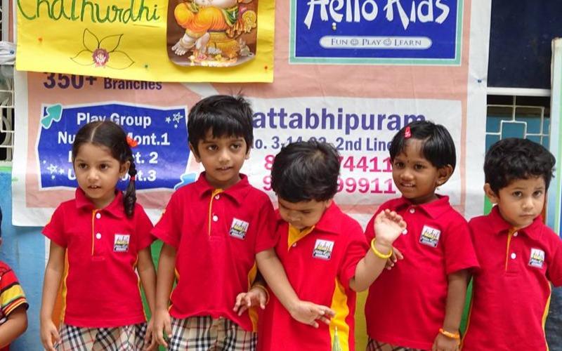 Hello Kids - Tarang preschool building in Syamala Nagar, Guntur
