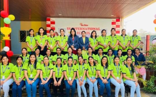Sunshine Kids Academy preschool building in Talegaon Dobhade, Pune
