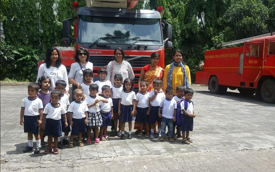 Yellow House Preschool and Daycare preschool building in New Town, Kolkata