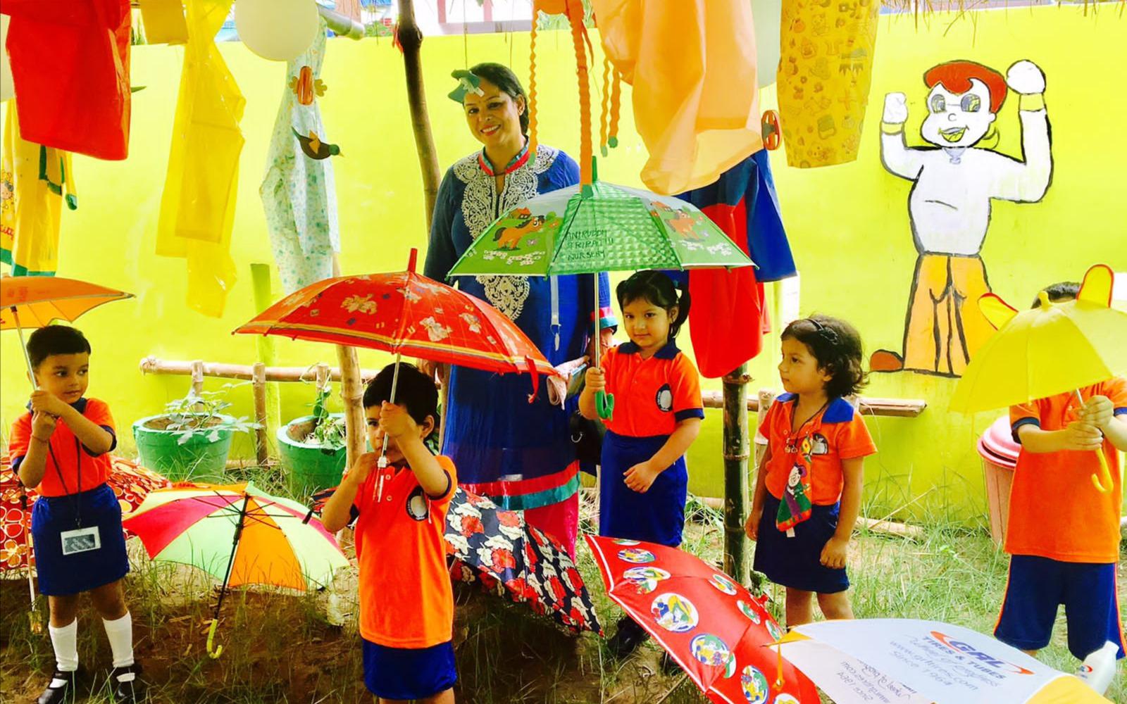 Pitter Patter Kidz preschool building in Kapoorthla, Lucknow