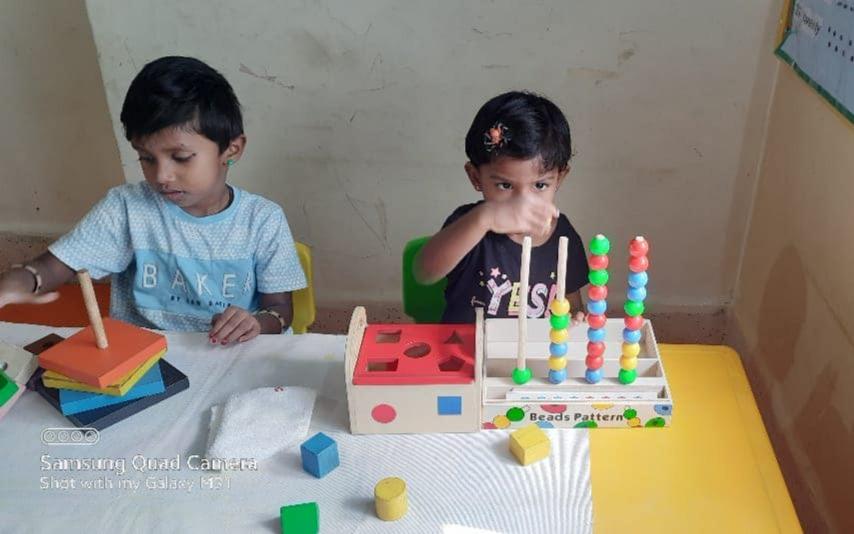Helen O Grady Kattur preschool building in Kattur, Tiruchirappalli