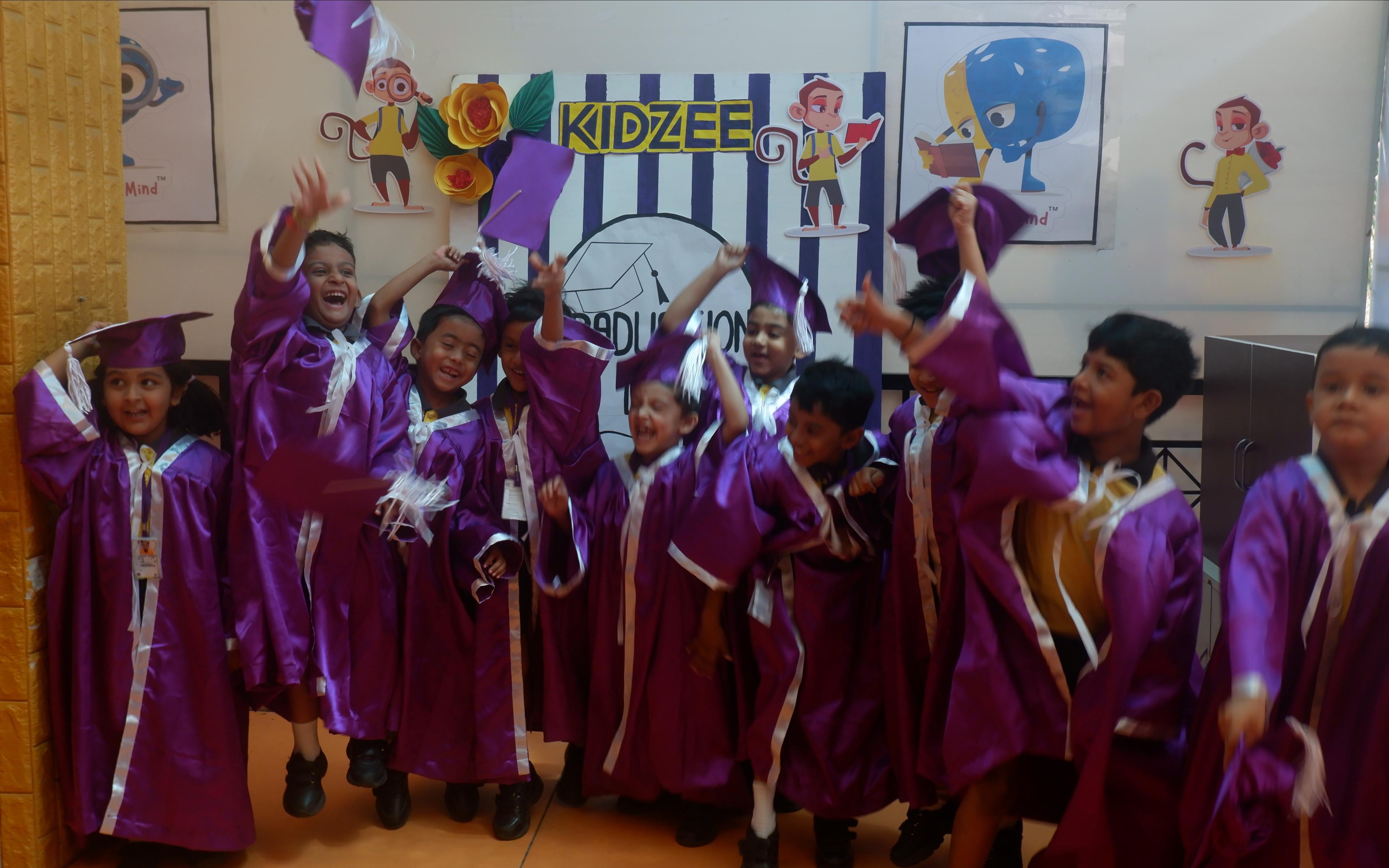 Kidzee Magarpatta city preschool building in Magarpatta, Pune