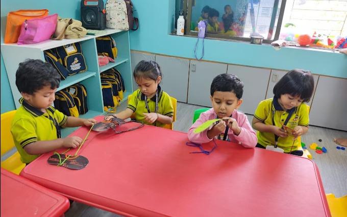 Kiddie Planet International preschool building in Ghatkopar West, Mumbai