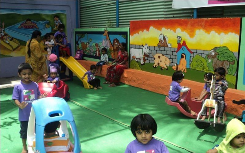 Periwinkle Preschool and Daycare preschool building in Srinagar, Bengaluru